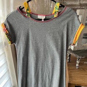 Tunic Top with Cut Out Shoulder Detail
